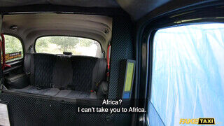 Fake Taxi - Zaawaadi az afrikai fiatal muff