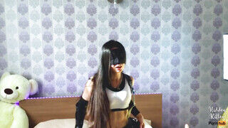 Orbitális tőgyes cosplayes spiné peckezik