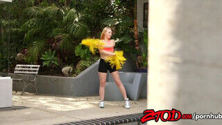 Cheerleader leányzó megrakva