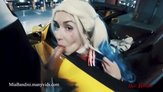 Nyilvános dugás a kanós harley quinn-nel halloweenkor